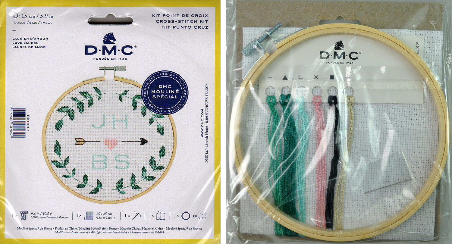 CROSS STITCH HOOP KIT (BK1832L/PCS)