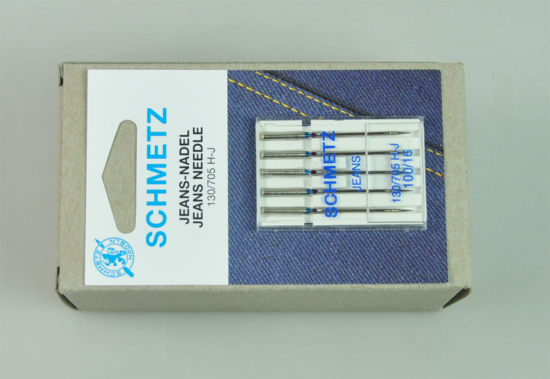 JEANS NEEDLES:100/16:5PC/CRD (C/130/705H-J-100)