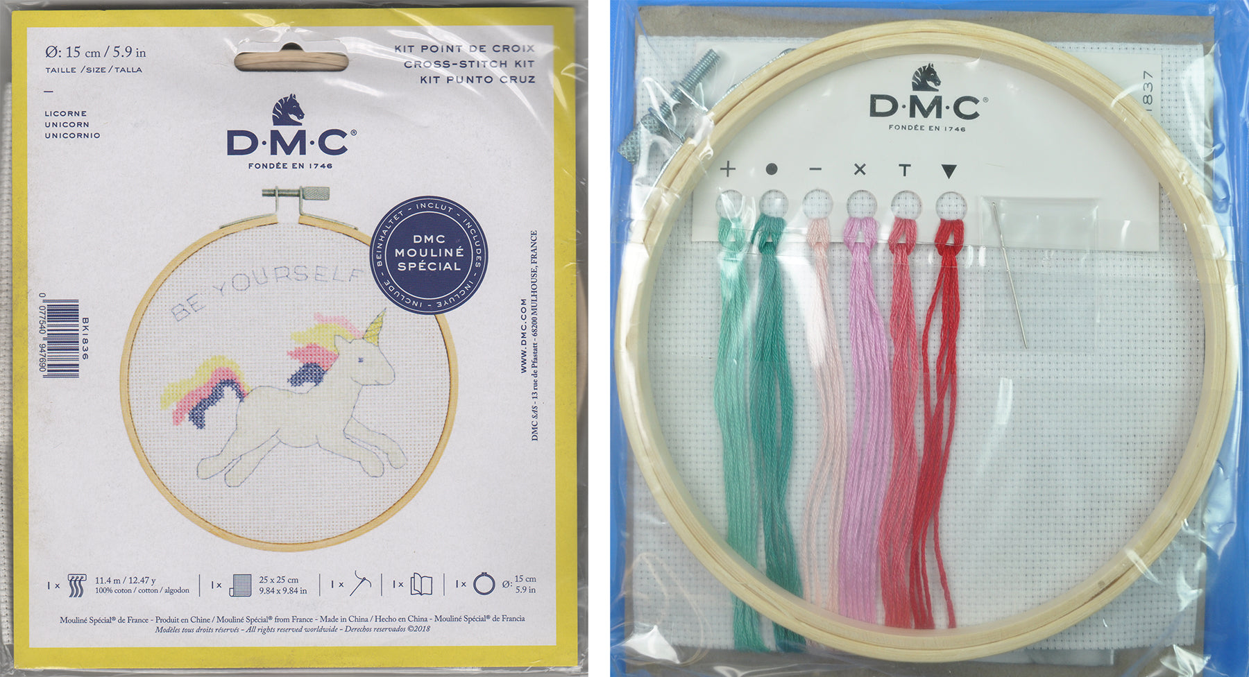 CROSS STITCH HOOP KIT (BK1837L/PCS)