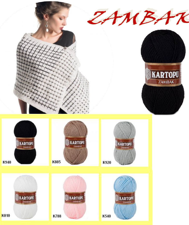 ACRYLIC YARN:5BL (500GRM) (KARTOPU/ZAMBAK)