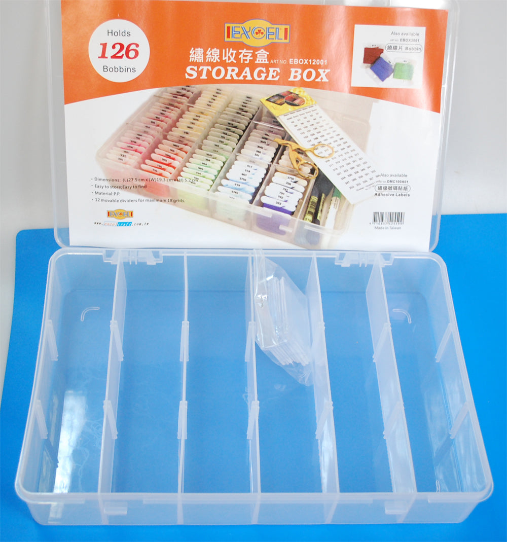 BOBIN STORAGE BOX-18 GRID (EBOX12001)