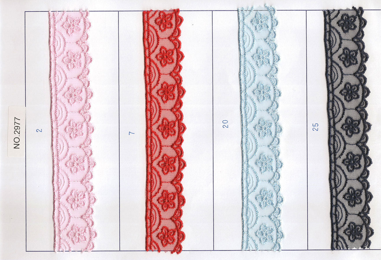 NET CUTTING LACE;15Y:2.83CM (D-2977)