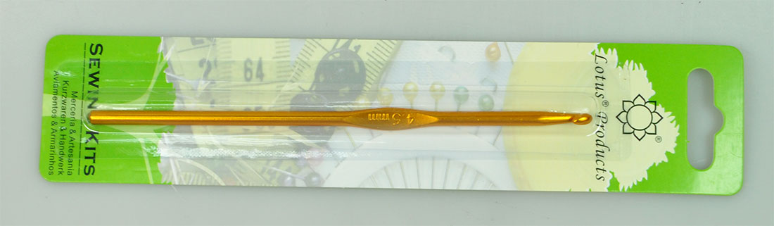 ALUMINIUM CROCH HOOK:5PC (LOTUS/ACH-4.5MM)