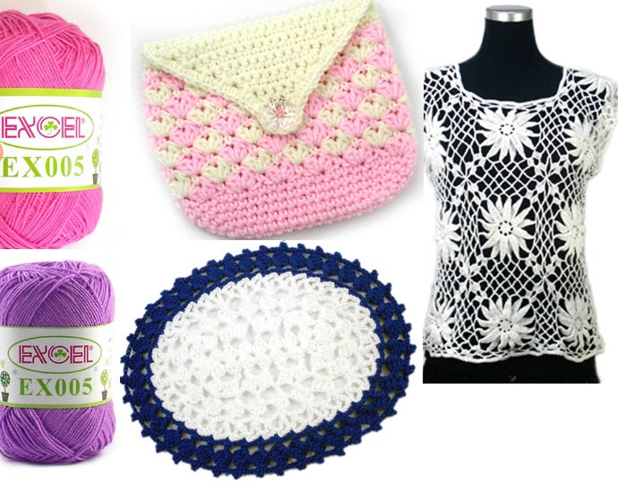 ACRYLIC YARN:125GR/PK (5 BALLS) (FY-EX005)