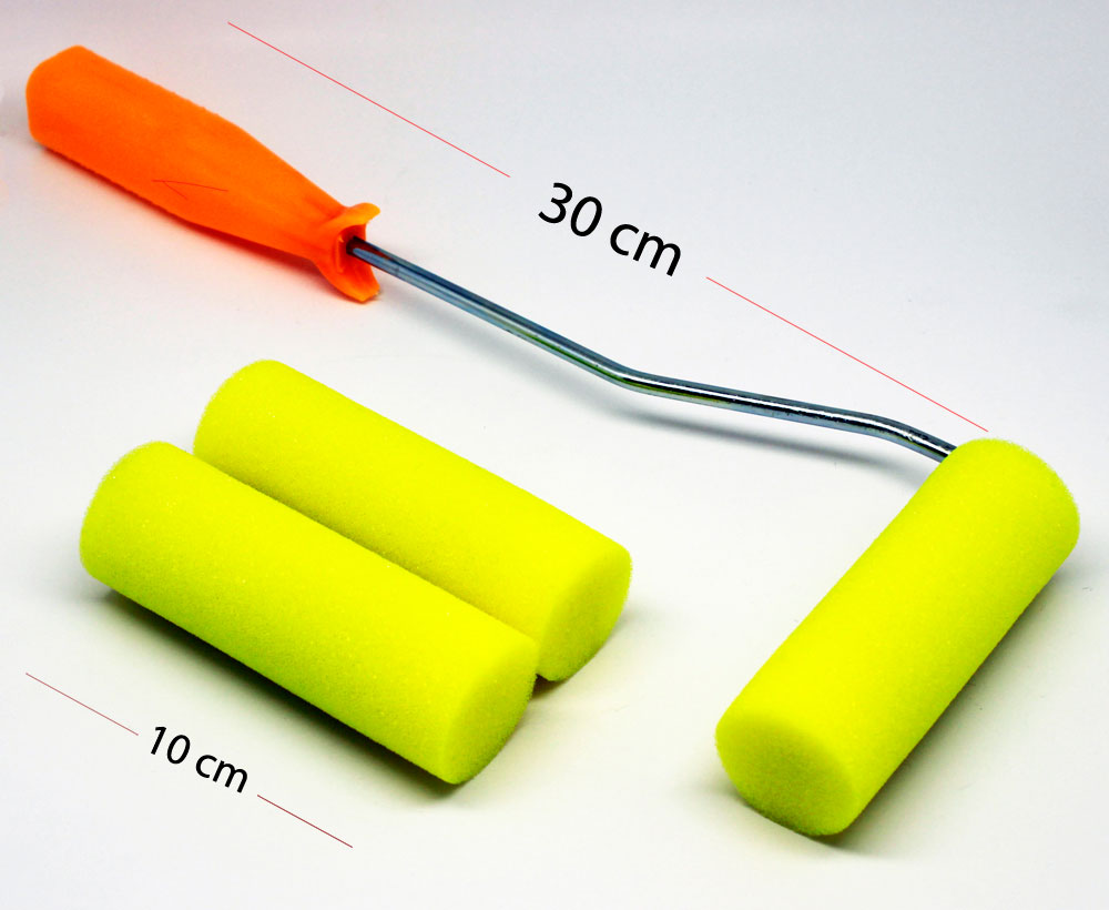 METAL HANDLE ROLLER:10CM (FOAM ROLLER/10CM)