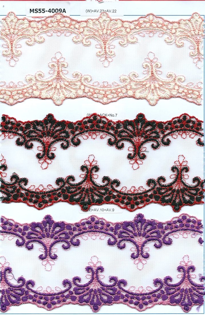 POL NET CUT LACE:3-1/4":15Y (MS55-4009A)
