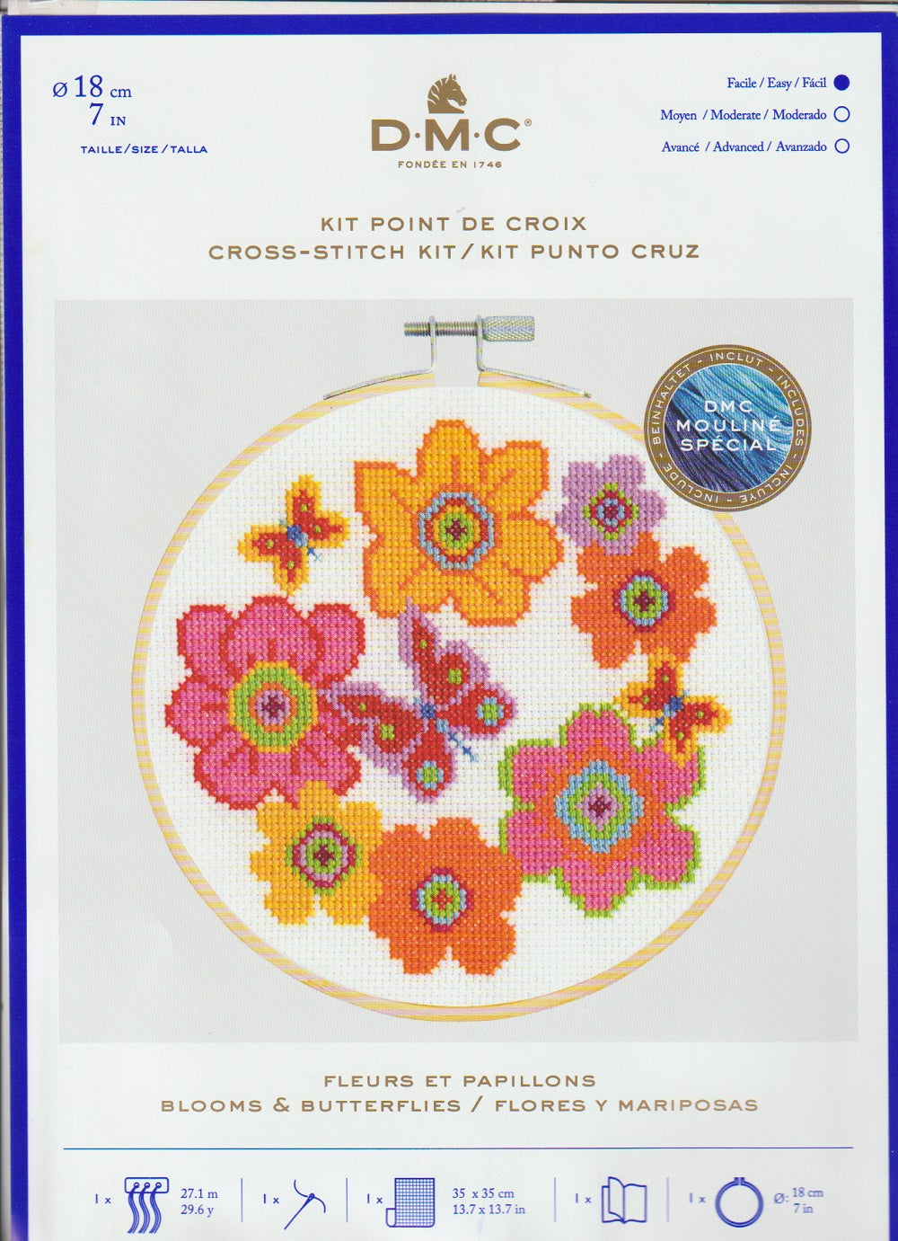 CROSS STITCH HOOP KIT (BK1852)