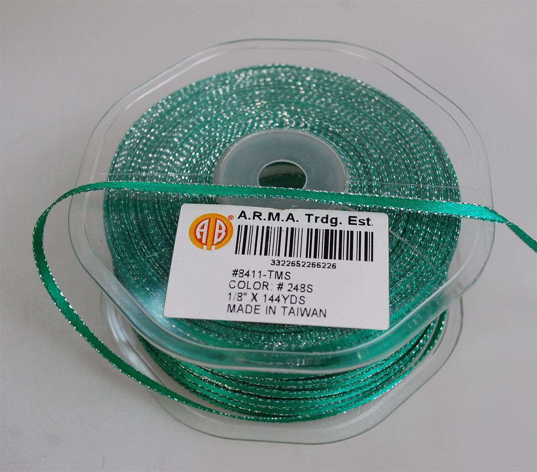 NY.SATIN RIBBON:1/8"x144Y (8411-TMS)