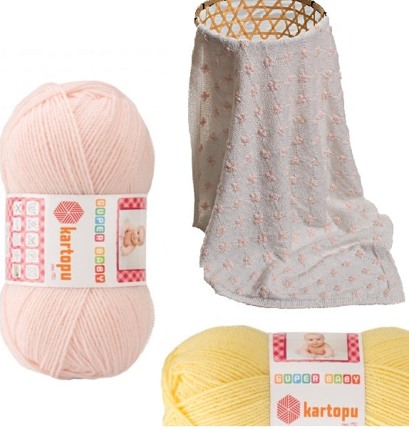 ACR/NYL YARN:100Gx5B (500G) (KARTOPU/SUPER BABY)