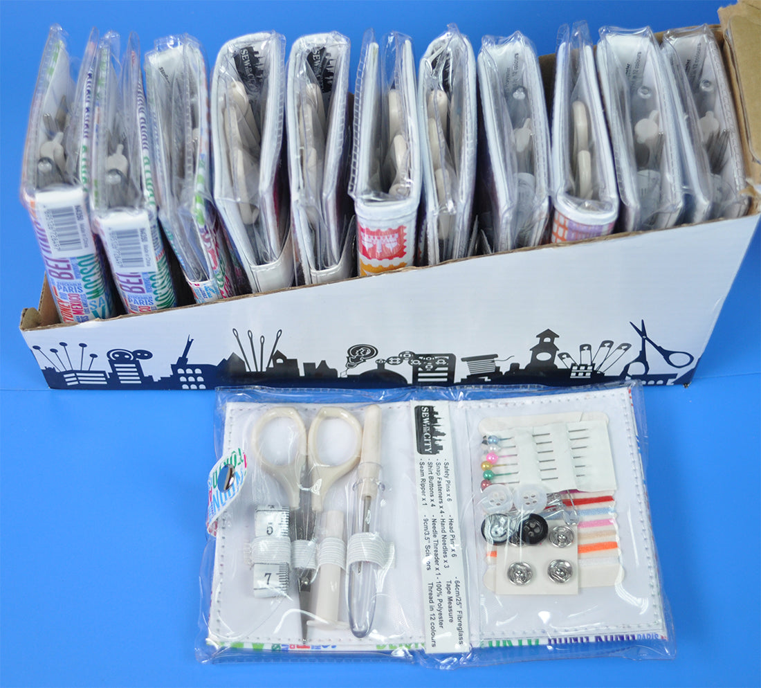 SEW CITY SEWING KIT:12PC/BOX (N4350)