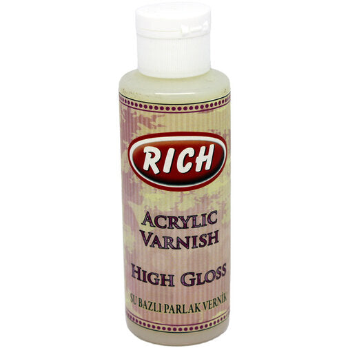 HIGH GLOSS WATER VARNISH:70CC (ACR.HIGH GLOSS/70)