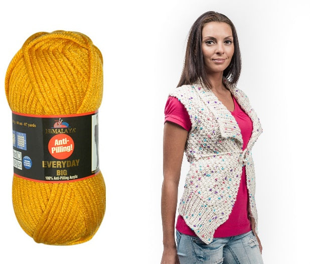 ACR.WOOL YARN:100GRx5BL (500GR) (HIM/E.DAY BIG)