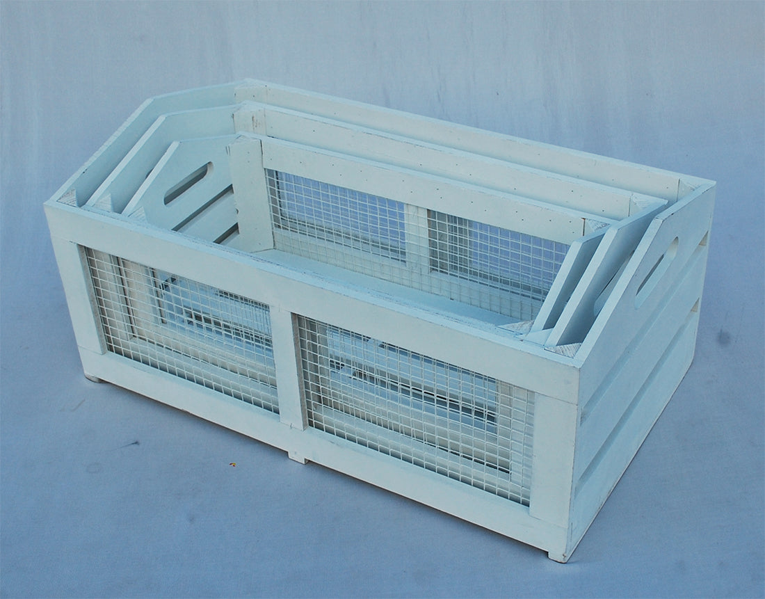 WOODEN STORAGE BOX:S/3 (F3-3B708)