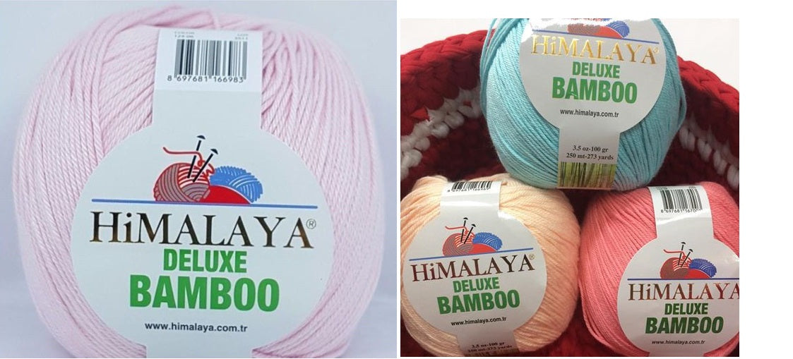 BAMBO/COT YARN:100Gx5B (500GR) (HIM/DELUXE BAMBOO)