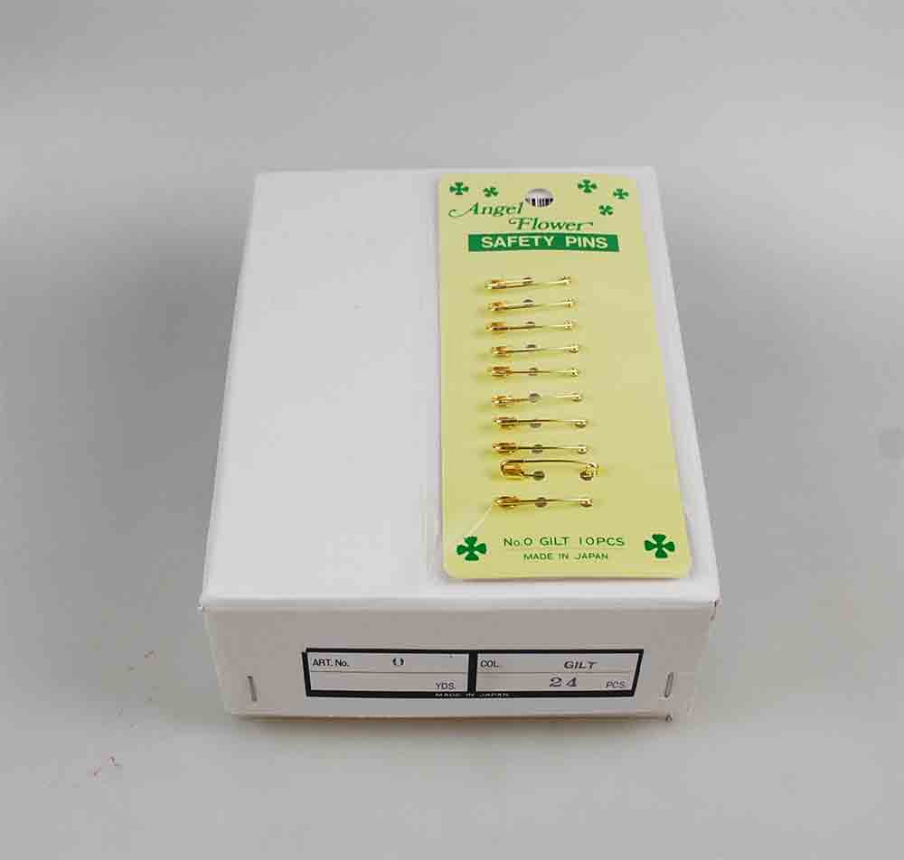 SAFETY PIN:24CRD/BOX (CRD/0-GILT)