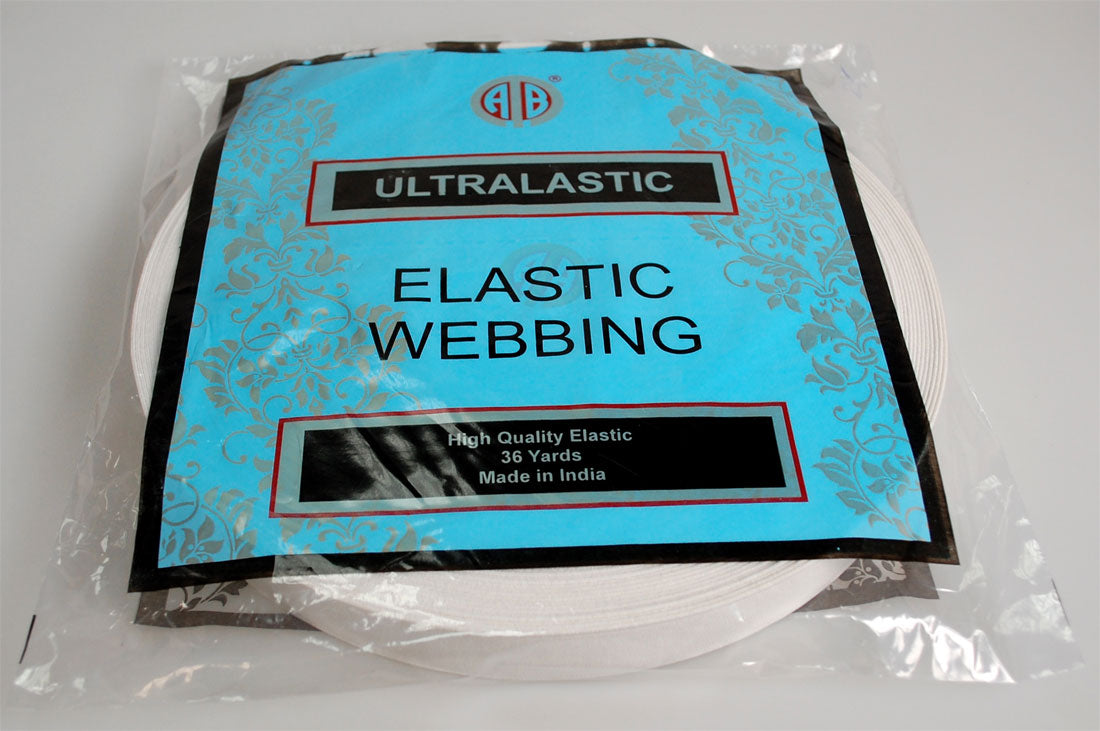 WOVEN ELASTIC WEBBING:36Y (ELASTIC/25MM)