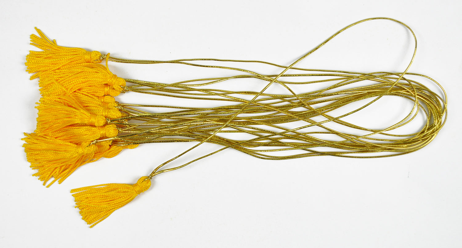 TUSSEL W/ELASTIC:50PC/PK:9" (LUREX/BIG)