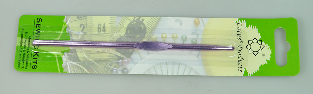 ALUMINIUM CROCH HOOK:5PC (LOTUS/ACH-5MM)