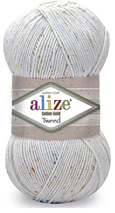 ACY.YARN:5BLx100GR (500grm) (ALIZE/COT GOLD TWEED)