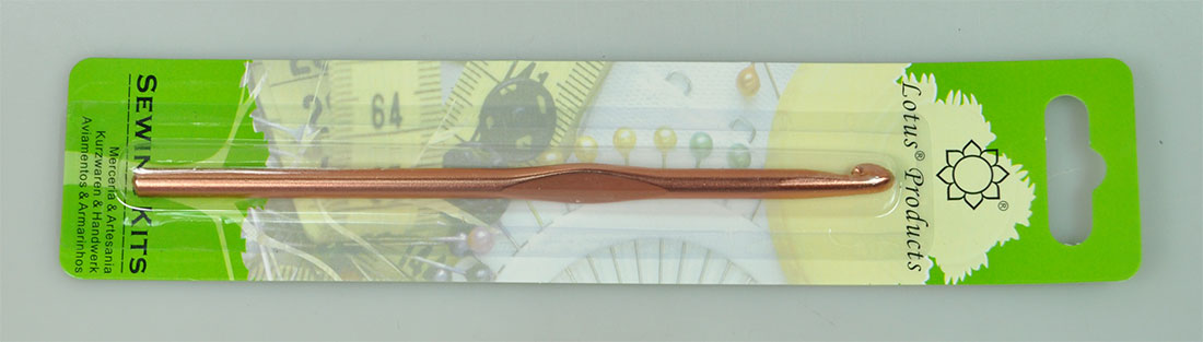 ALUMINIUM CROCH HOOK:5PC (LOTUS/ACH-6MM)