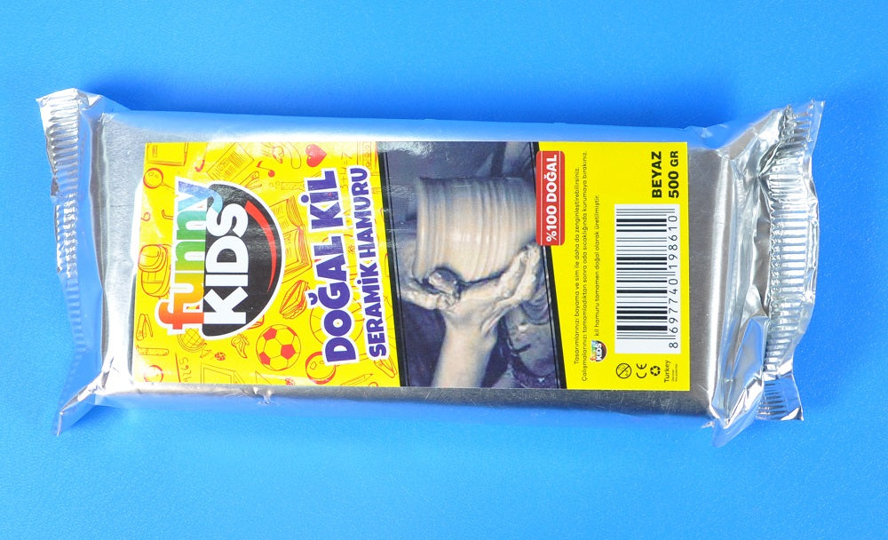 NATURAL CLAY W/WHITE-500GRM (NATURAL CLAY/500)