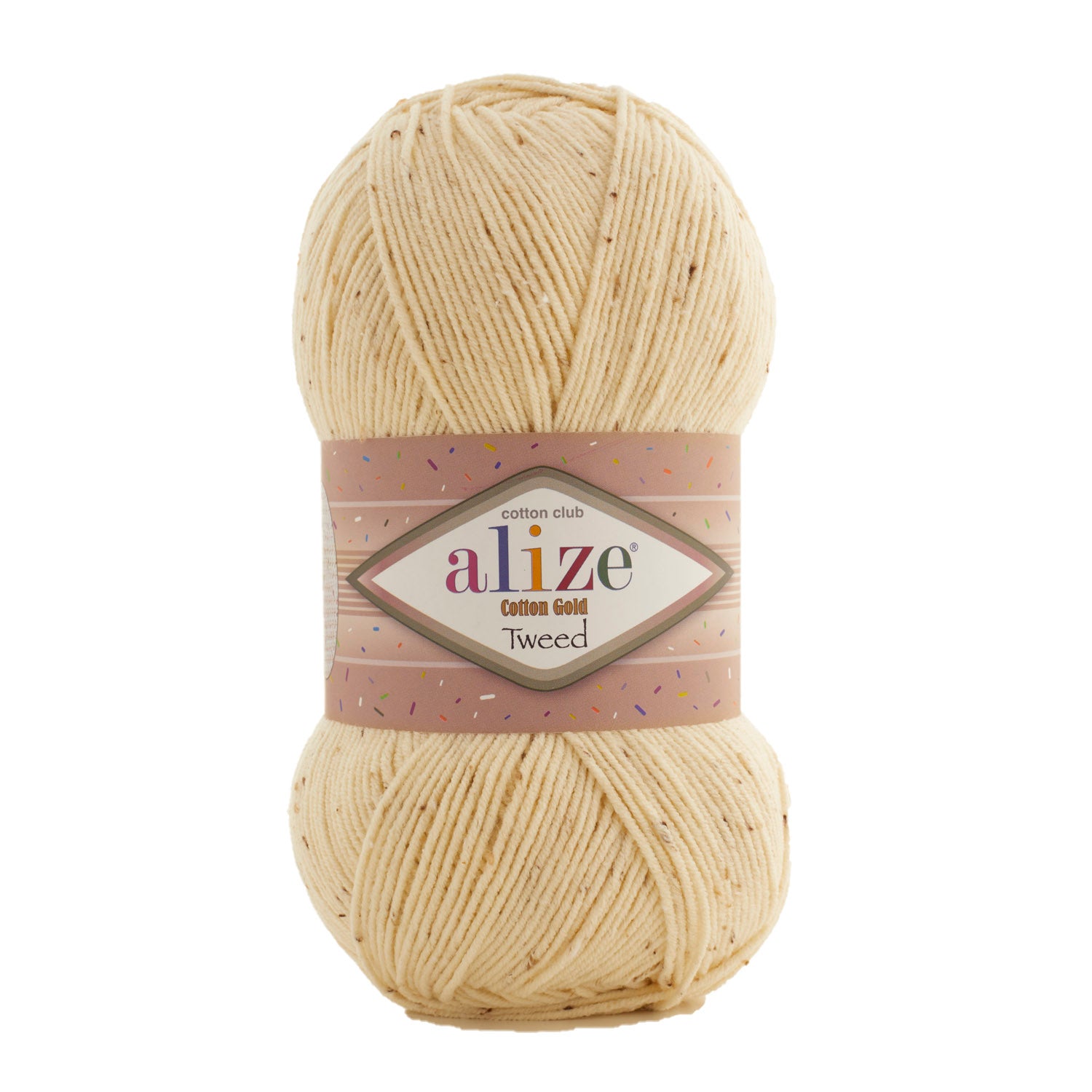 ACY.YARN:5BLx100GR (500grm) (ALIZE/COT GOLD TWEED)