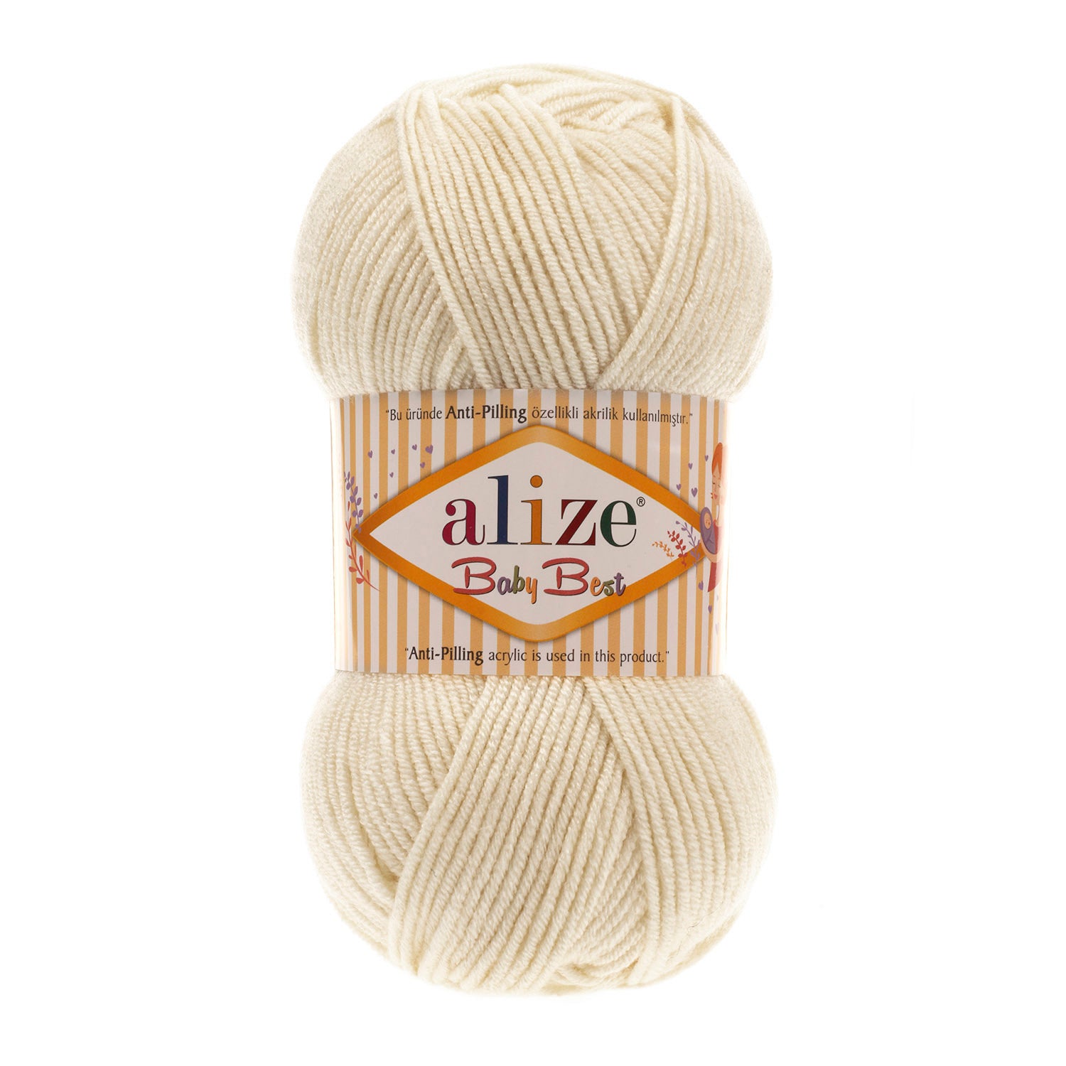 ACRY.YARN:100GRx5BL (500GR) (ALIZE/BABY BEST)