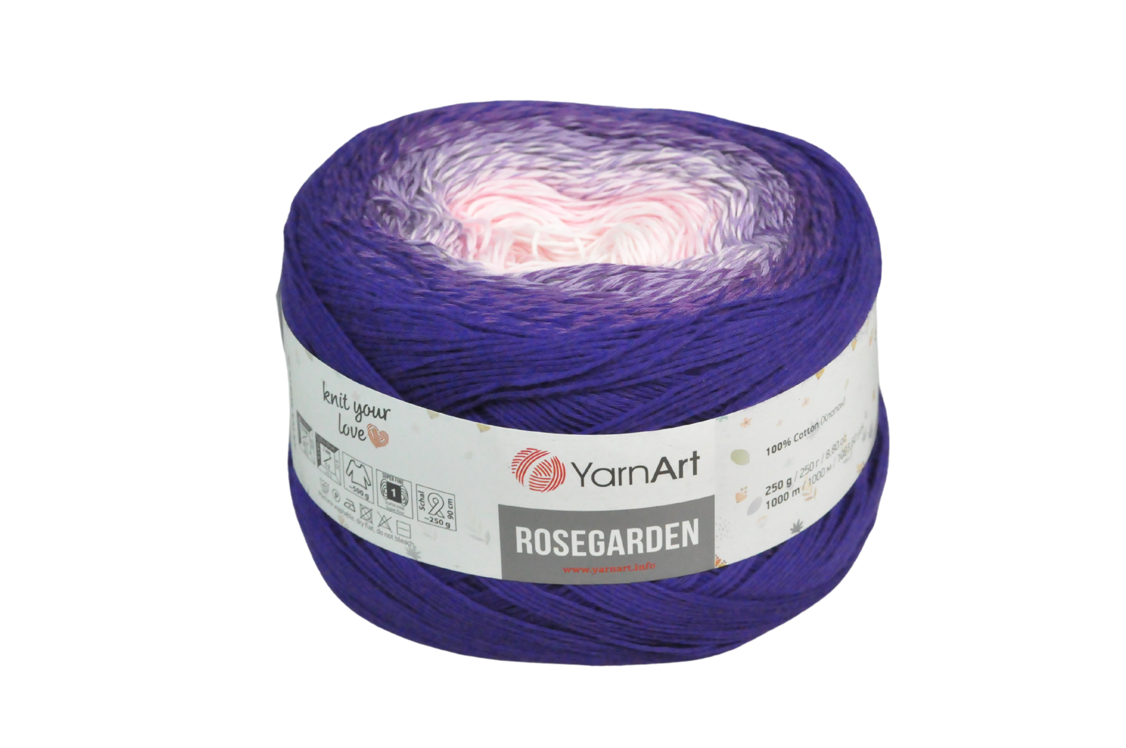 YARNART 100% COTTON;250GX2B (500G/PKT) (Y-ART/ROSEGARDEN)