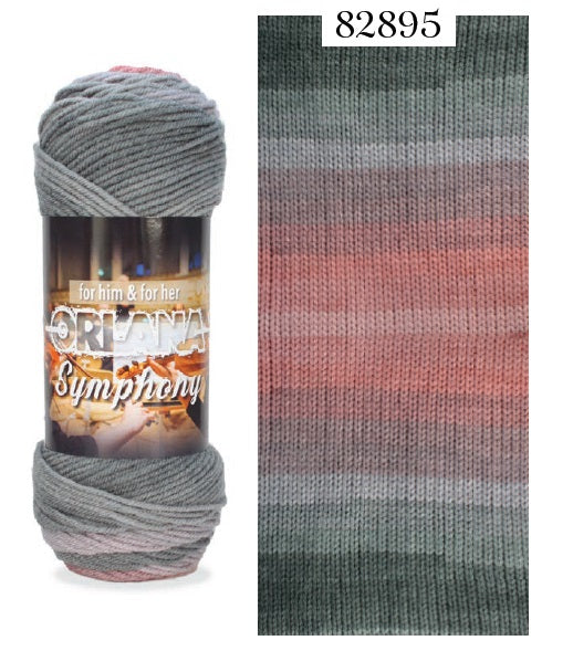 SUPREME ACRYLIC YARN:100GRx5BL (ORLANA SYMPHONEY)