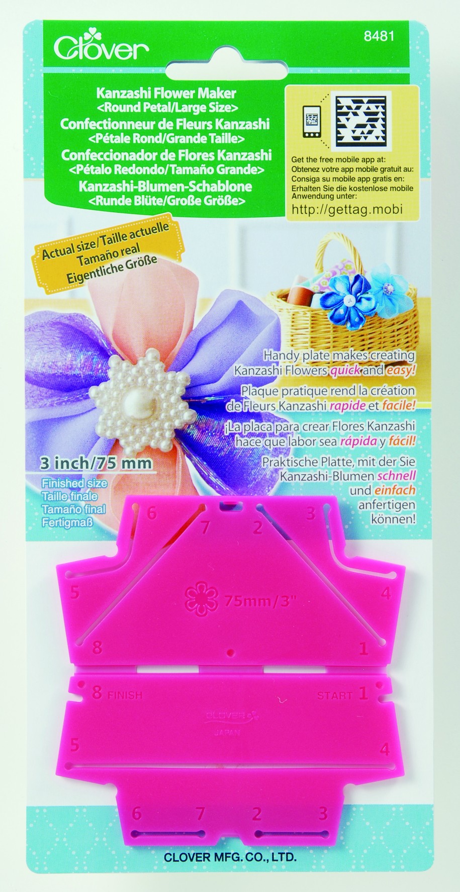 FLOWER MAKER"KANZASHI":3PC/BOX (8481/BOX)