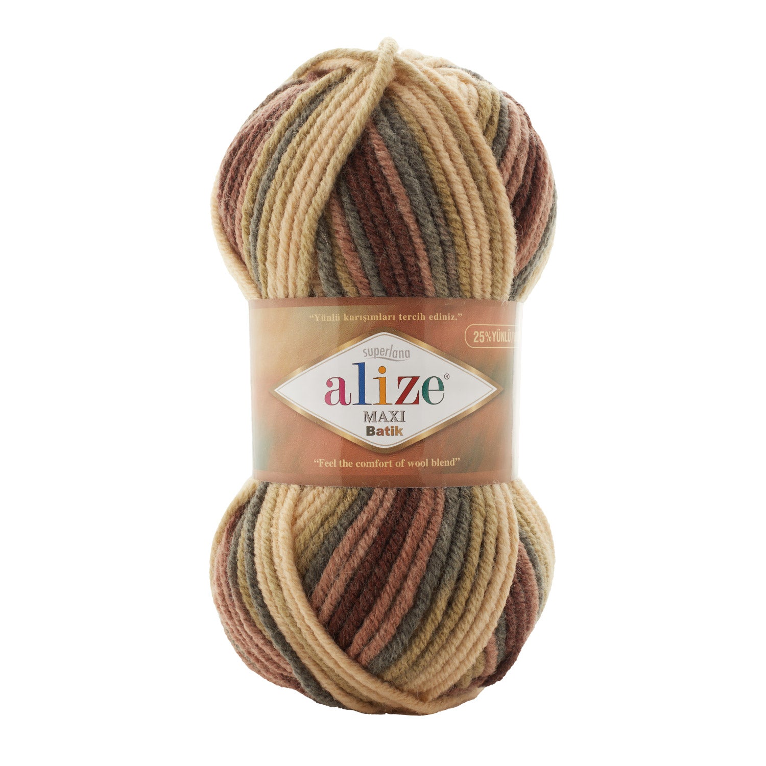 ACRY/WOOL YARN:100Gx5(500GRM) (ALIZE/MAXI BATIK)