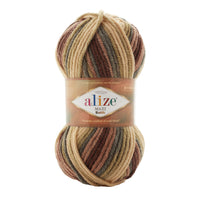Alize Superlana Maxi Batik Wool-Blend Yarn (500GRM) (ALIZE/MAXI BATIK)