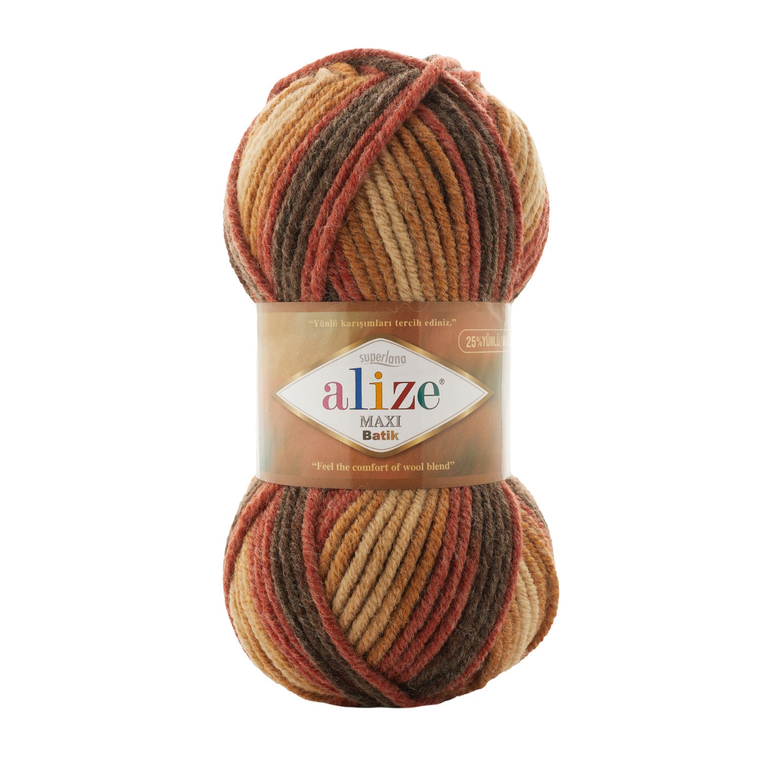 ACRY/WOOL YARN:100Gx5(500GRM) (ALIZE/MAXI BATIK)