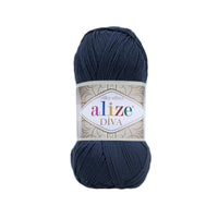 Alize Diva Silk Microfibre Yarn – 5 x 100g (500grm) (ALIZE/DIVA SILK)