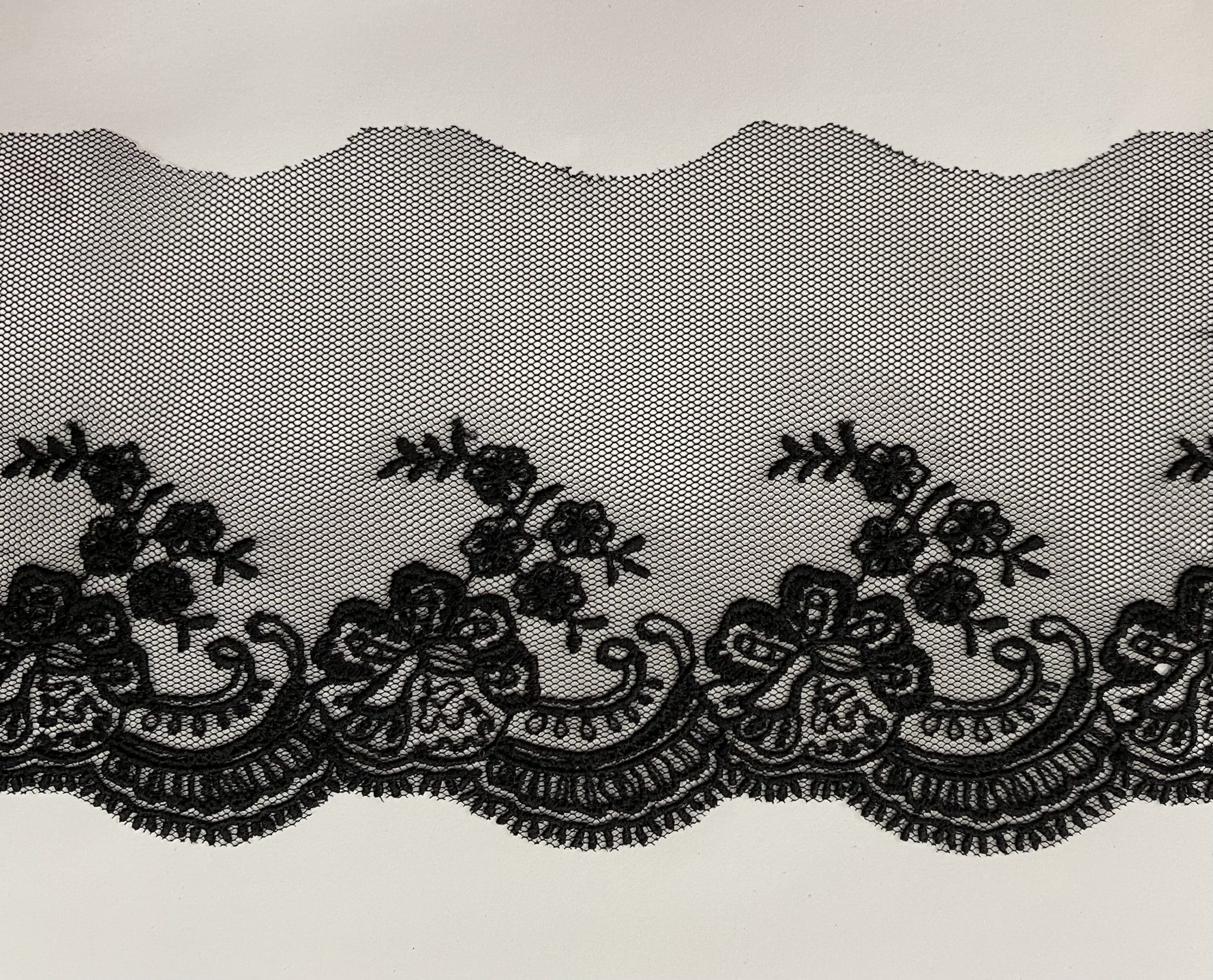 P.NETCUT LACE W/TEX:13.7M:15CM (TX62-4055)