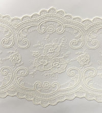 Polyester Net Cut Lace with Texture, 6.25 in x 15 yd (TX58-4191)