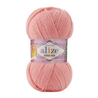 Alize Cotton Gold Cotton-Acrylic Yarn – 5 x 100g (500grm) (ALIZE/COTTON GOLD)