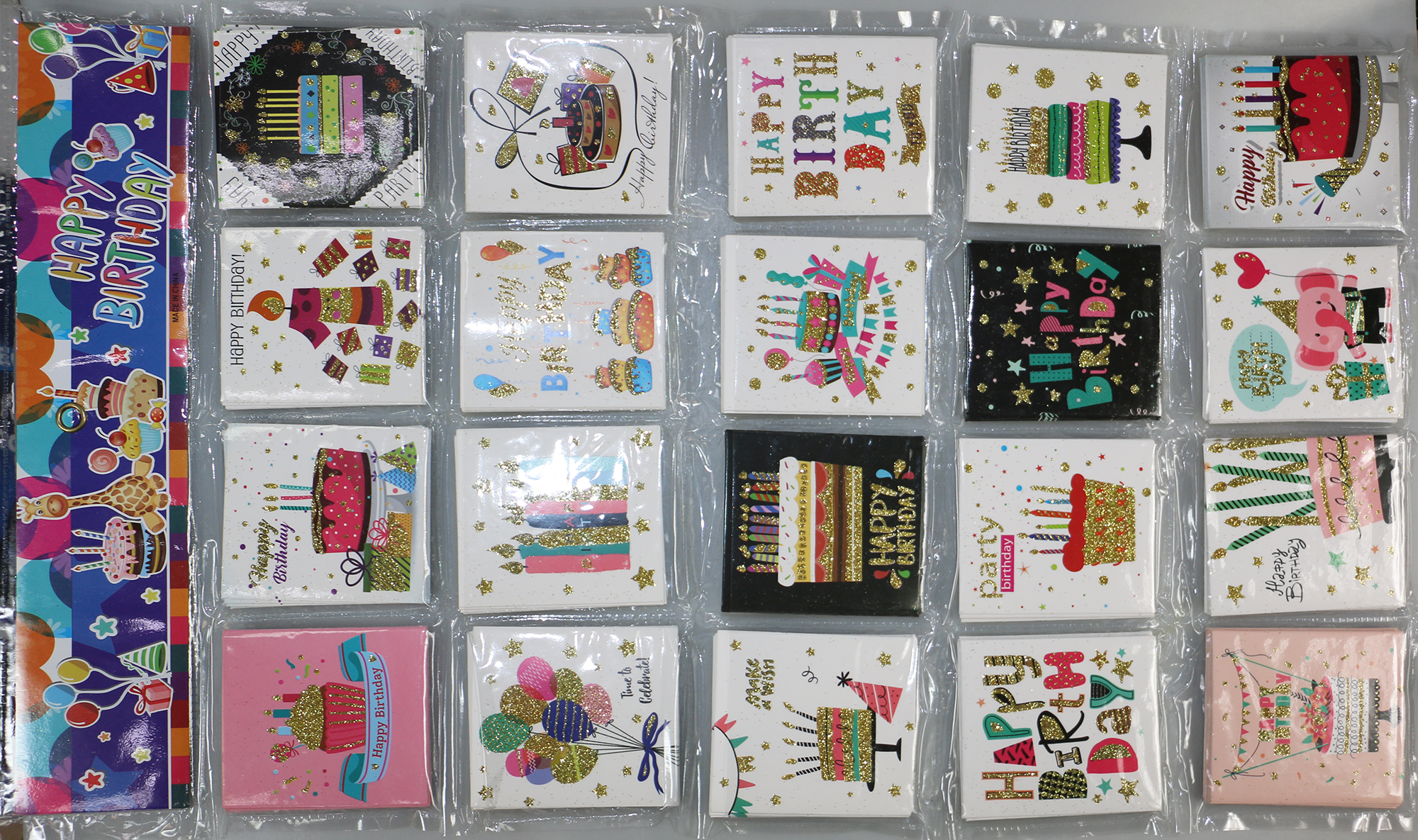 GREETING CARD:7.7*8.2CM:140PC (8287)