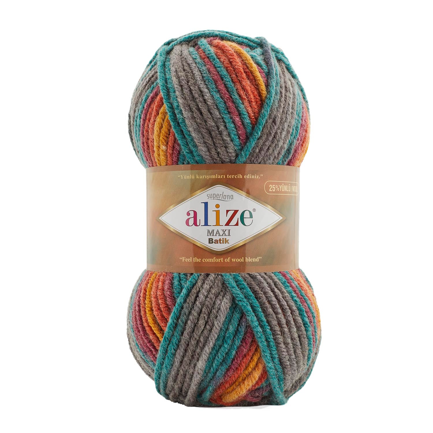 ACRY/WOOL YARN:100Gx5(500GRM) (ALIZE/MAXI BATIK)