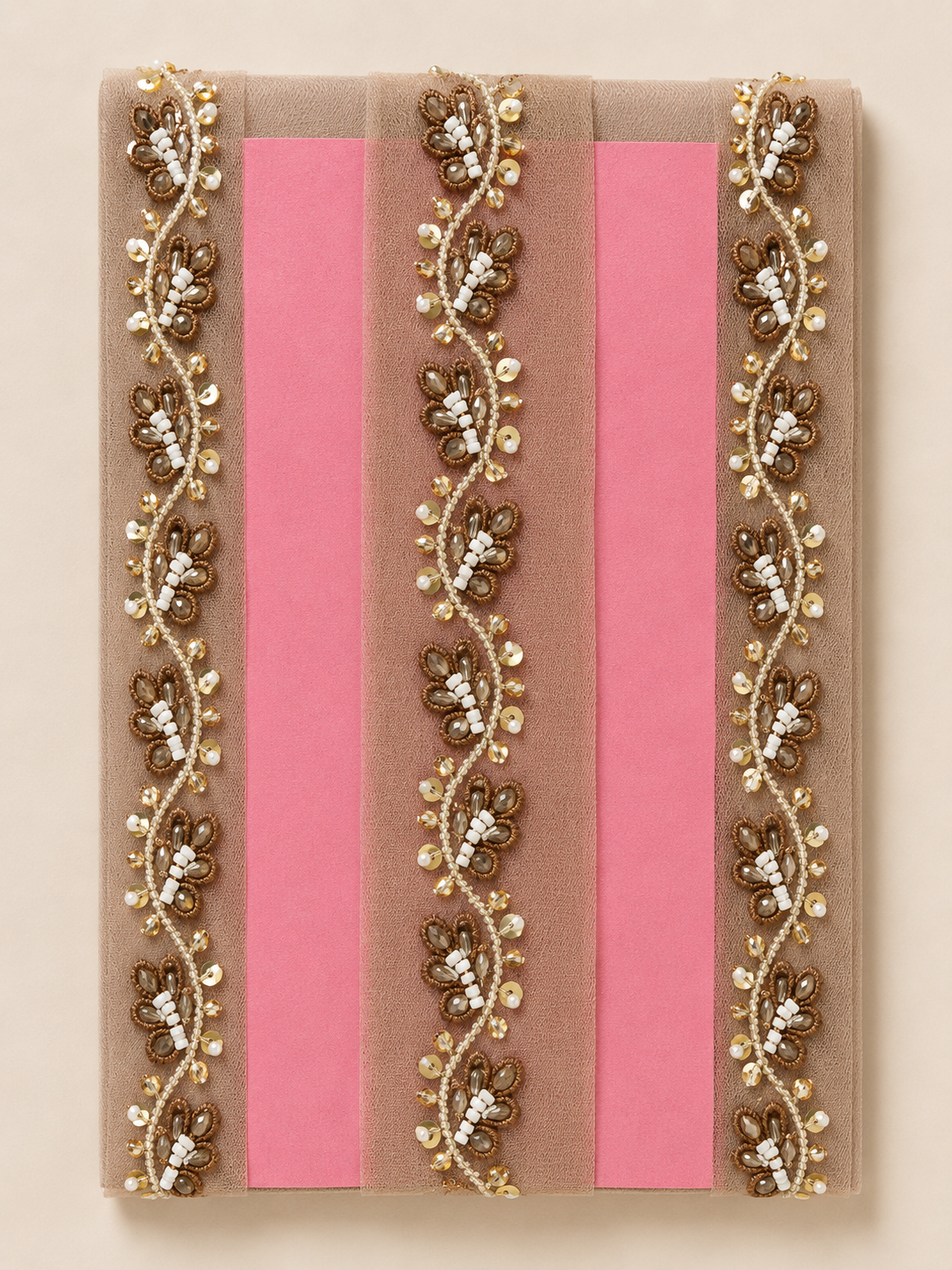 Beaded Net Lace Trim – 4CM x 9M SG 6754