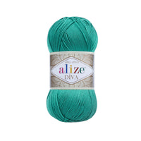 Alize Diva Silk Microfibre Yarn – 5 x 100g (500grm) (ALIZE/DIVA SILK)