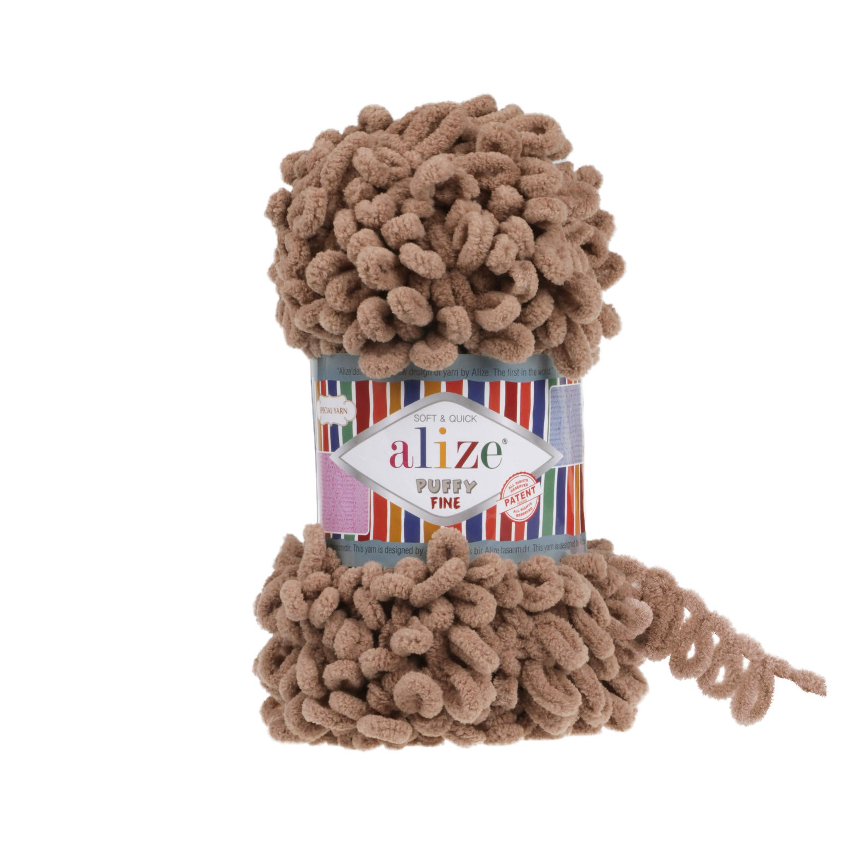 MICRO PL.YARN:5BLx100GR (500GM) (ALIZE/PUFFY FINE)