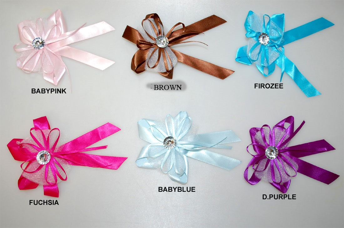 RIBBON FLOWER:20PC/PKT (130703)