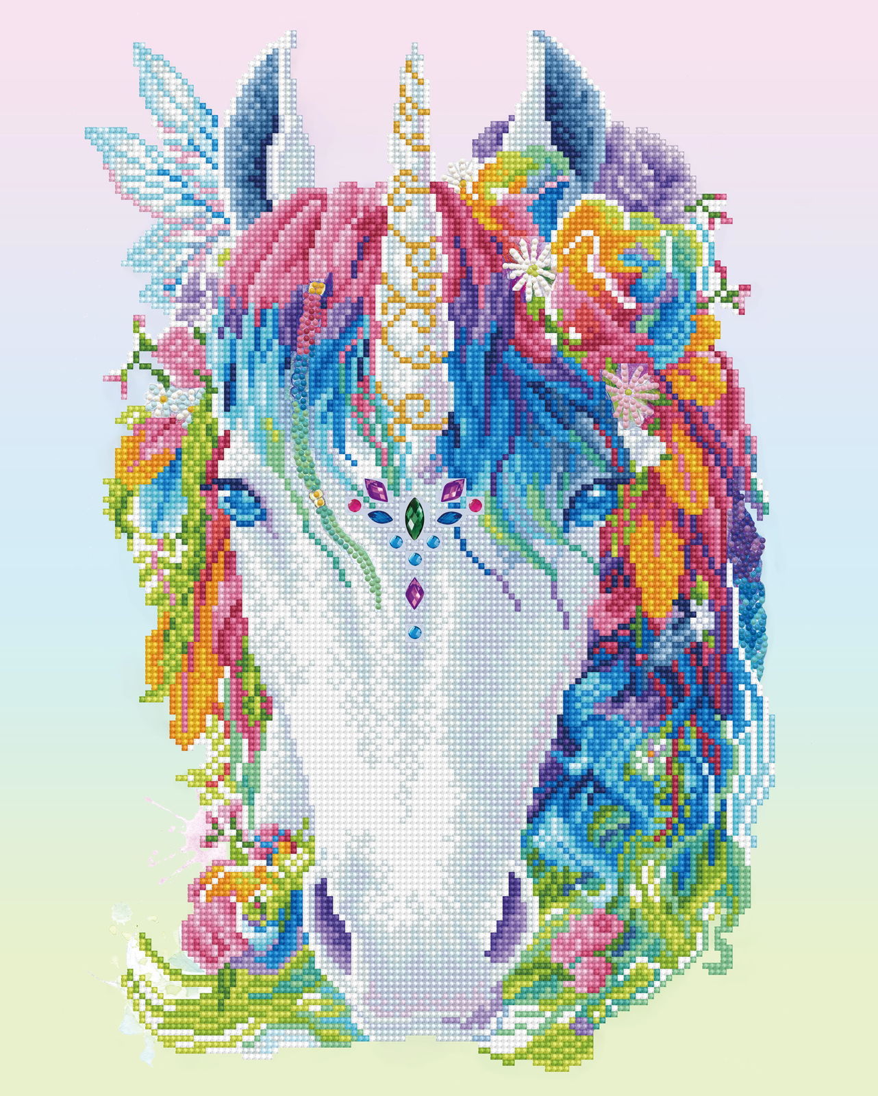 DIAMOND FACET ART KIT: MYSTIC UNICORN DD KIT (DD11.004)