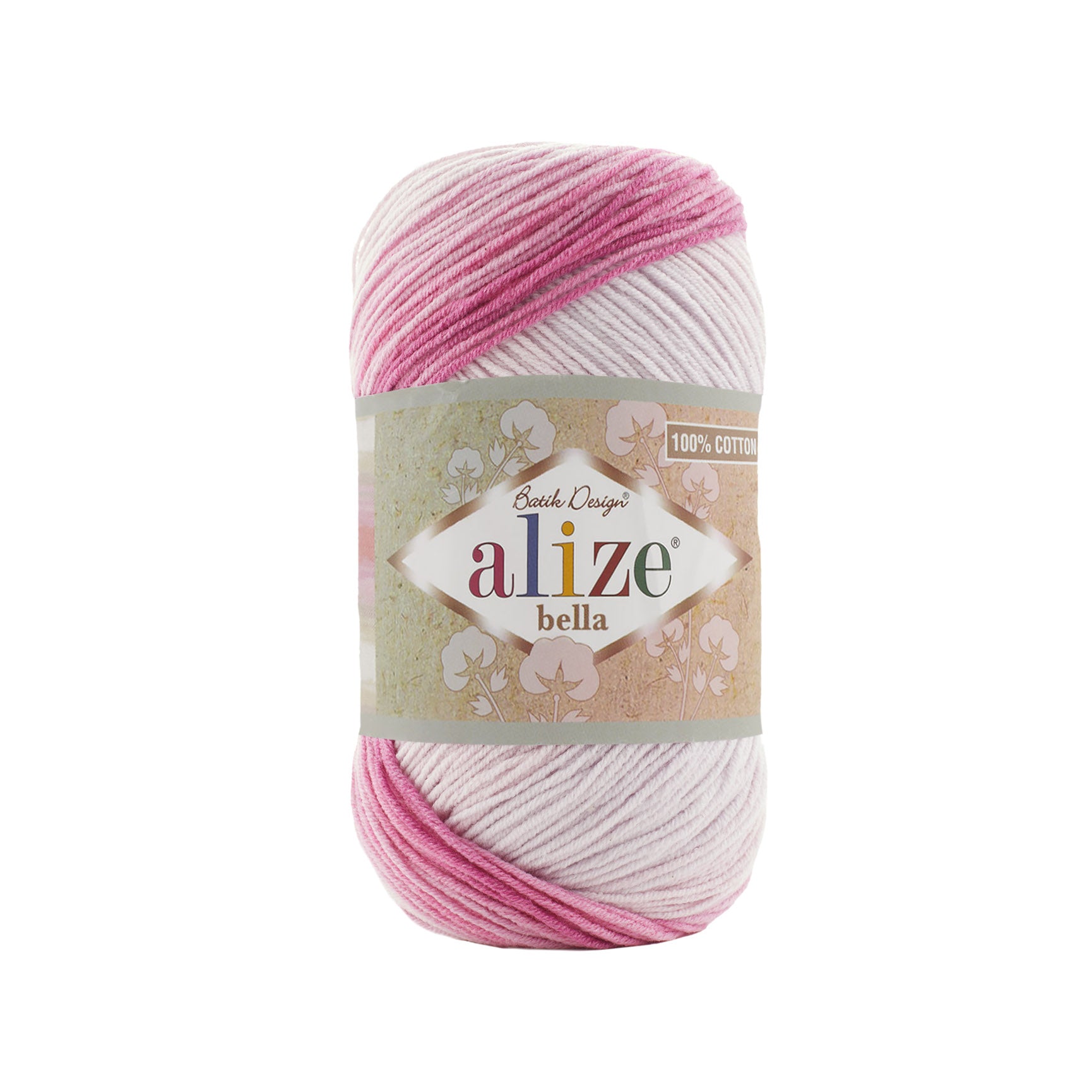 COTTON YARN:100GRx50GR (ALIZE/BELLA BATIK)