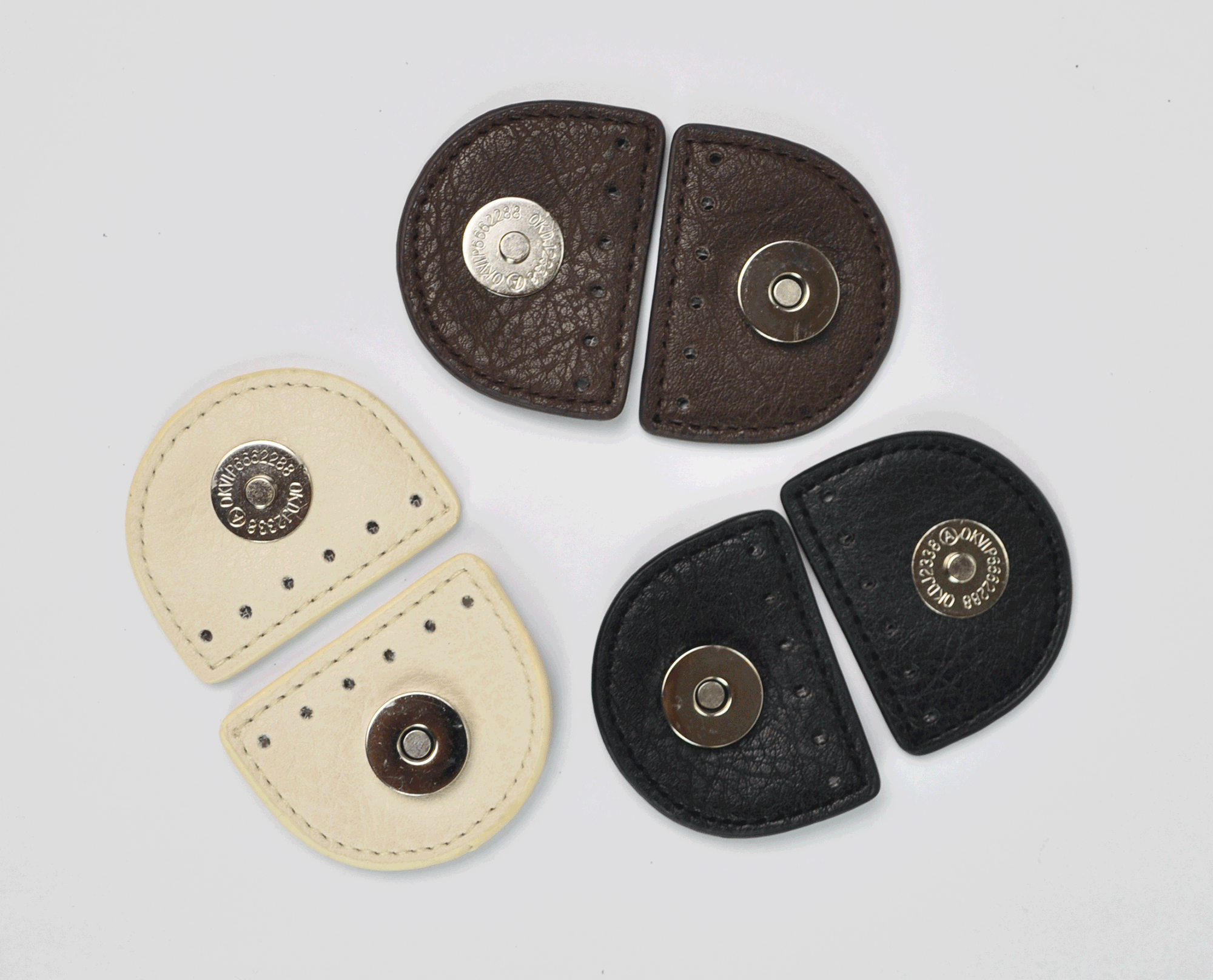 PU BUTTON LOCKS:5.6*4.4CM:10ST (KZ0271)
