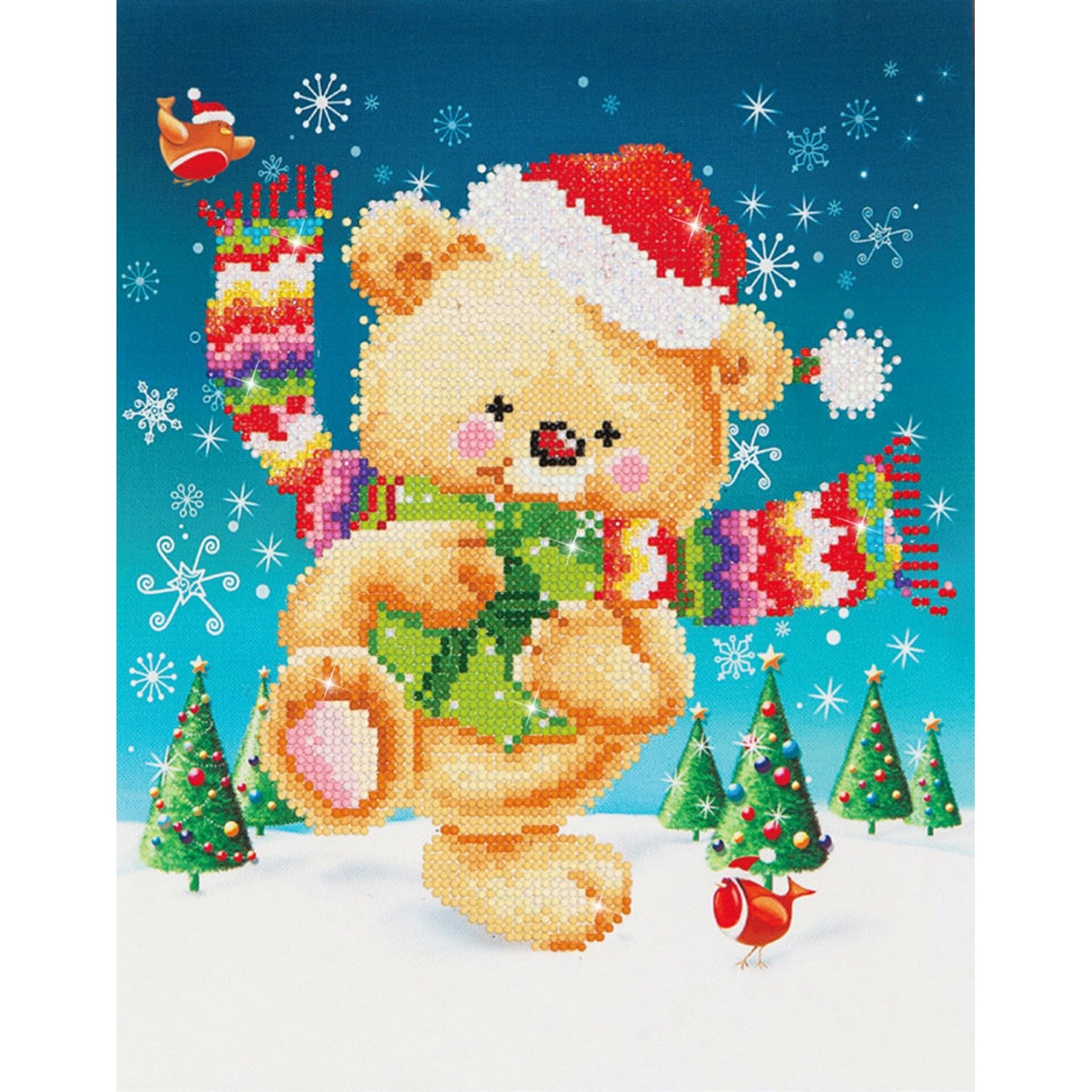 DIAMOND DOTZ ART KIT:SNOW DANCE 13x10 in(DD5.013)