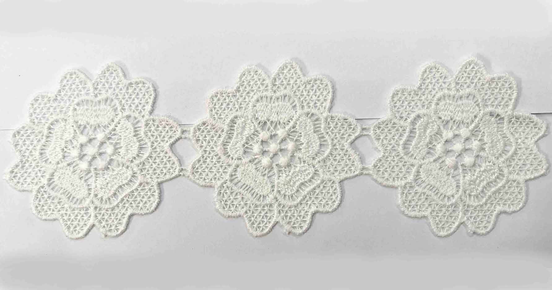 CHEM.CUT LACE W/TEX:15Y:5.63CM (TX63-1001)