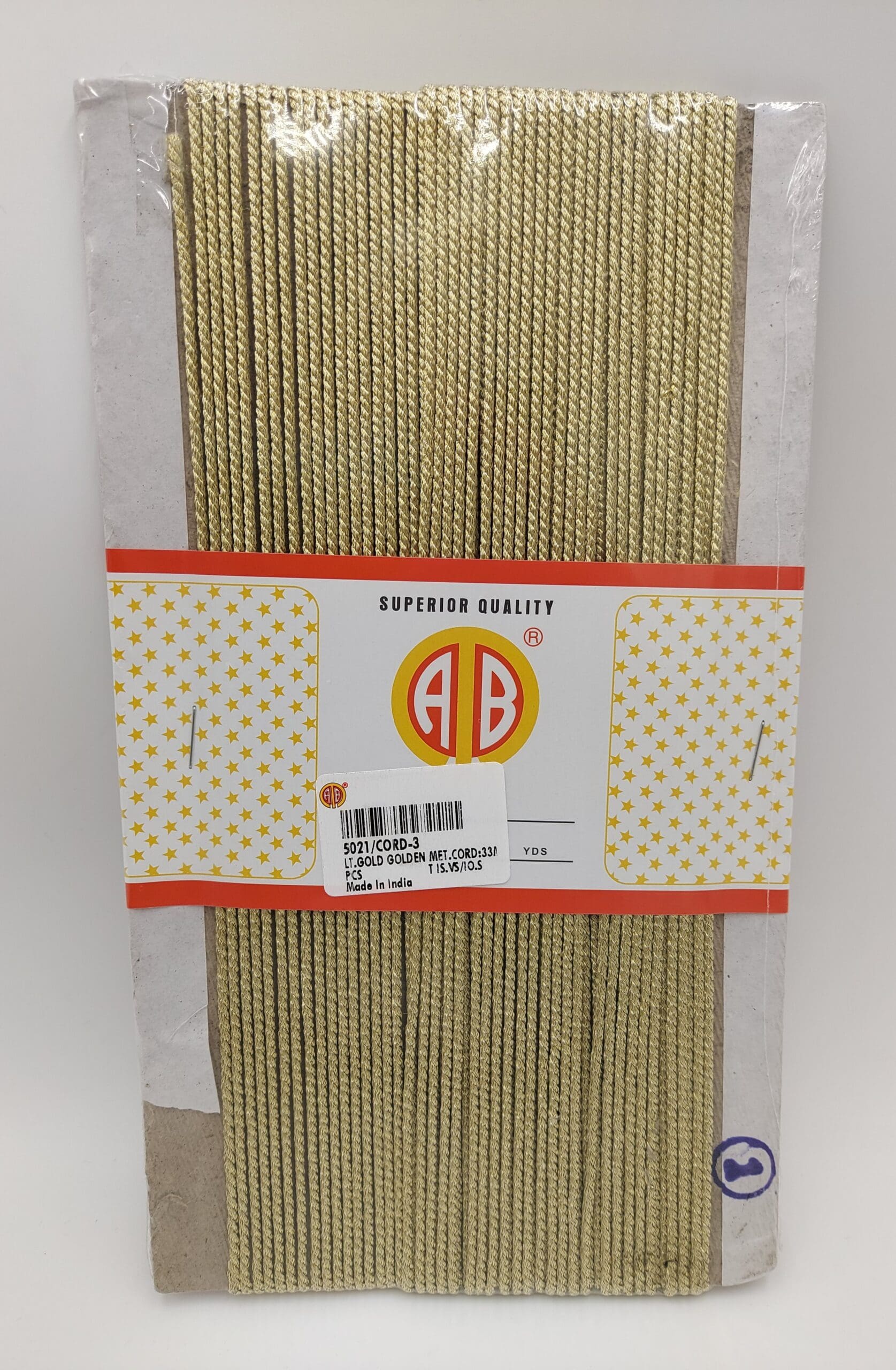 GOLDEN MET.CORD:33MTR (5021/CORD)