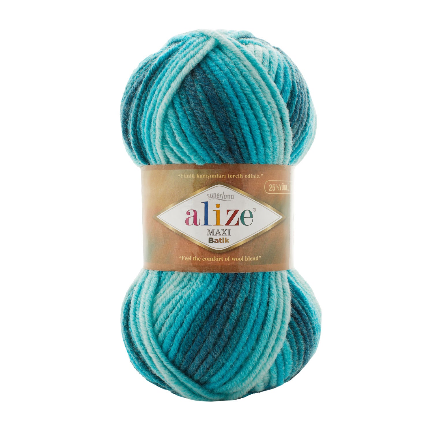 ACRY/WOOL YARN:100Gx5(500GRM) (ALIZE/MAXI BATIK)